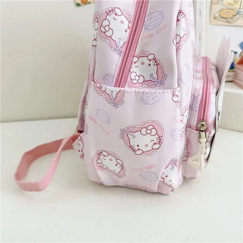 Kawaii Hello Kitty Kuromi Cinnamoroll Backpacks Cute Cartoon My Melody Pochacco Pompom Purin Anime Storage School Bag Sac A Dos - M & M Global