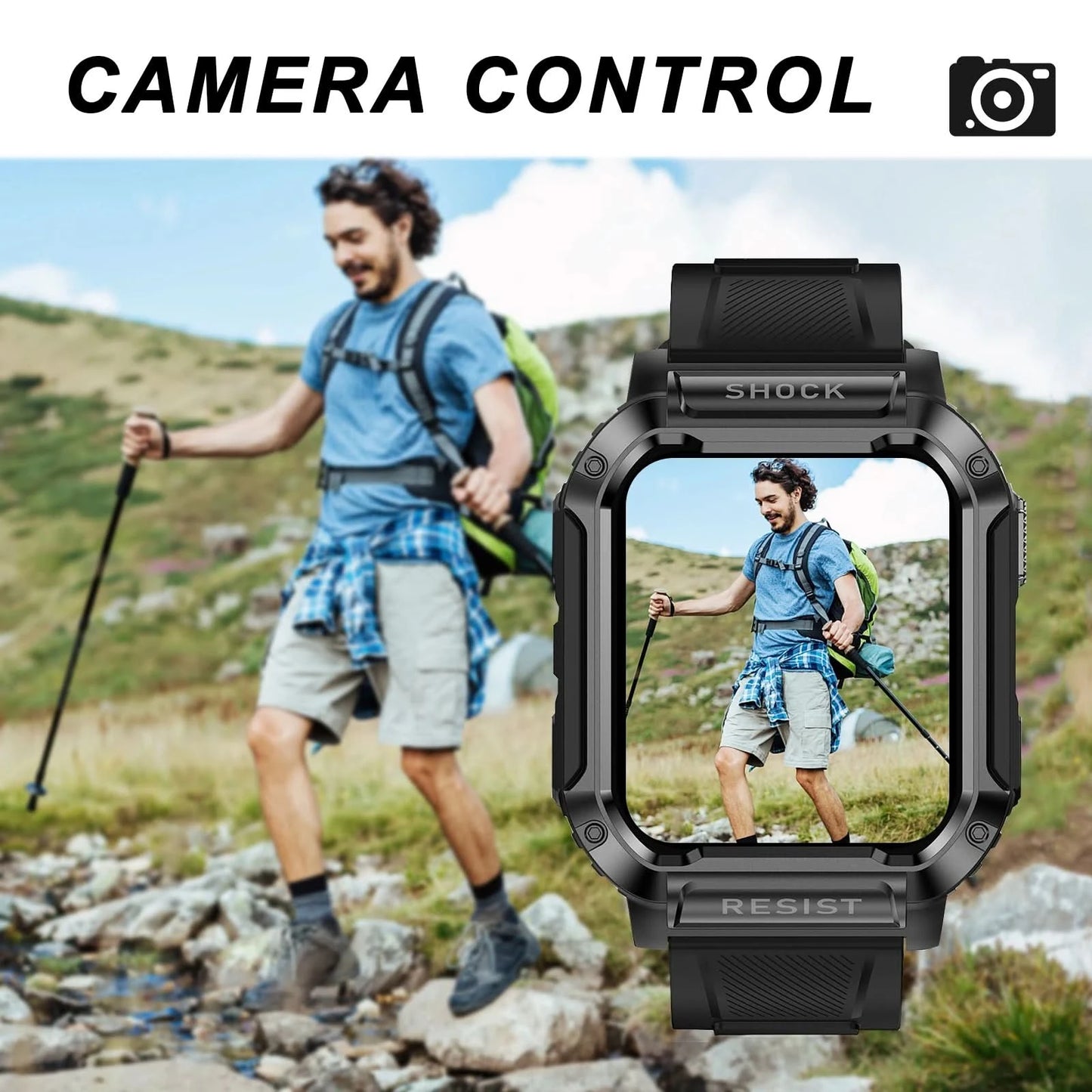 Smart watch, wireless calling /dial, multi -Sport mode, calling reminder and rejection, SMS reminder, for iPhone/Andriod
