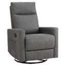 JHK Rotating Rocking Chair Recliner With Oversized Foot Swivel Rocking Rocker Recliner Glider Nursery Chair for Living Room