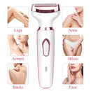 Women Electric Shavers Razors on Leg Armpit, Epilator Nose Hair Remover Facial Body Bikini Eyebrow Beard Mustache Women Trimmer - M & M Global