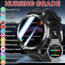 2026 New Nursing Grade ECG Health Smart Watch Blood Pressure Lipid Uric Acid 650nm Dual-Probelaser Heart Analysis Smartwatch