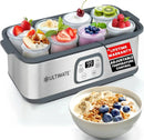 Probiotic Yogurt Maker with Adjustable Temperature & Time Control - Make Trillions of Live Probiotics & Get Better Gut Health - - M & M Global