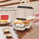 Sandwich Breakfast Machine, Small Bread Machine, Double Disc Sandwich Breakfast Machine, Replaceable Baking Sheet, Can Make Sand - M & M Global