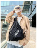 Techwear Style Outdoor Motorcycle Sport Single Shoulder Backpack Unisex Hip Hop Multifunction Chest Bag Tactical Crossbody Bag - M & M Global