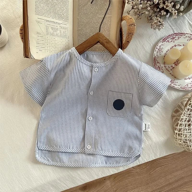 New Children Summer Boy Girls Clothes Japanese Style Strips T Shirt Shorts 2pcs/Sets Fashion Garment Kids Tracksuits 0-5 Years - M & M Global