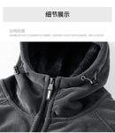Men's Warm Jacket, Sports Hooded Sweatshirt, Oligon Fabric Coat, High-quality Design, Warm Coat with Fashionable Hood 2025 New