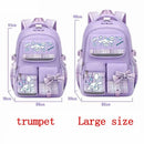 Sanrio Cinnamon Dog cute fashion print school bag for primary school students, stylish children's back-to-school backpack - M & M Global