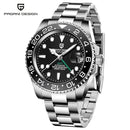 PAGANI DESIGN PD-1662 Luxury GMT Men Mechanical Wristwatch Sapphire Glass Stainless Steel 100M Waterproof Automatic Watches - M & M Global