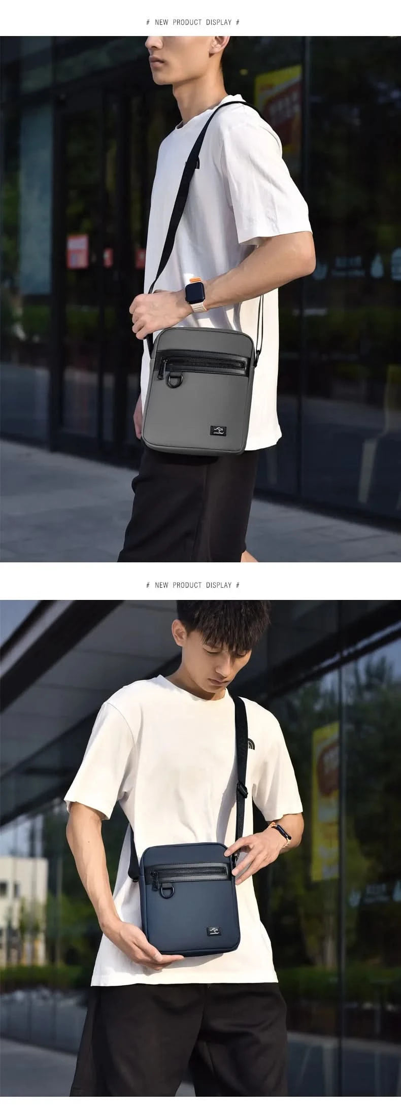 New Kangaroo Luxury Brand Business Messenger Bag Men  Crossbody Bag Man Shoulder Bags Male Oxford Casual  Business Handbag - M & M Global