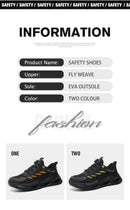 Soft sole lace-free anti-smash and anti-puncture safety shoes