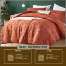 solid color cut flower craft Comforter sets, breathable, 100% microfiber, 1 quilt + 2 pillows, all seasons, machine washable.