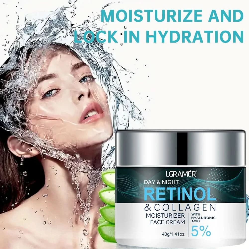 Retinol Moisturizer Face Cream Repairing Moisturizing Nourishing Cream Brightening Skin Facial Cream Anti-Aging Face Skin Care - M & M Global