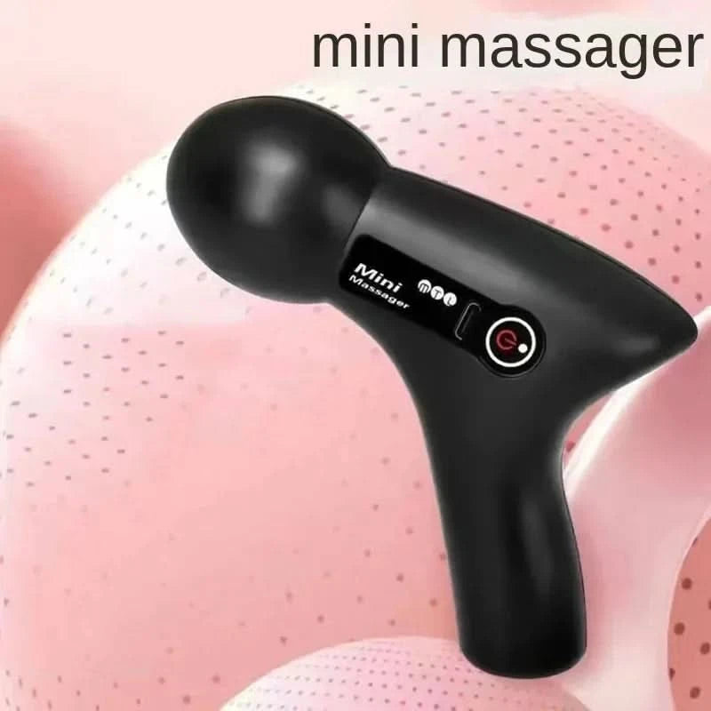 Mini Massage Massage LCD Screen 6 Heads Gun Muscle Massager Portable Electric Fascia Gun for Neck Foot Body Fascia Gun - M & M Global