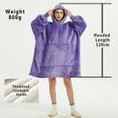 Winter Hoodies Sweatshirt Women Men Pullover Fleece Giant TV Oversized Blanket with Long Flannel Sleeves