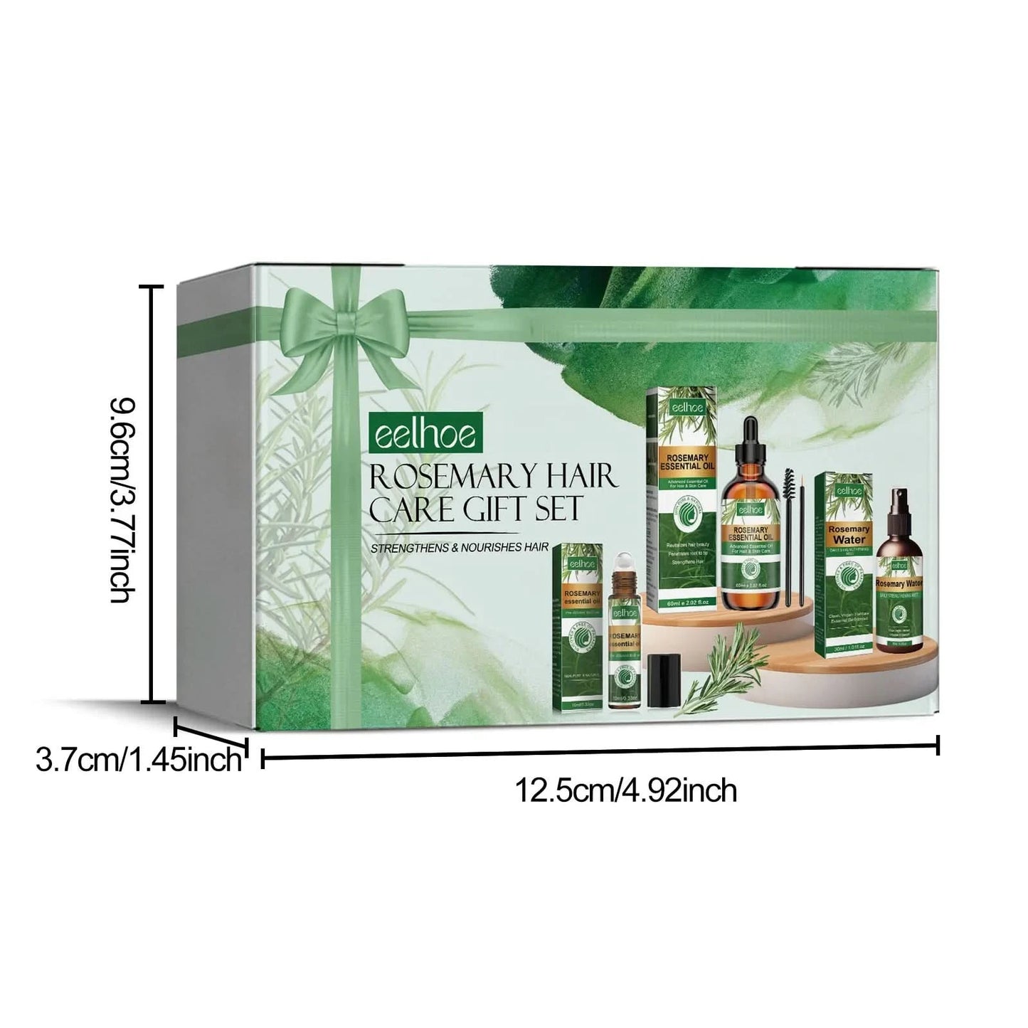 Rosemary Hair Care Set Contains Rosemary Hair Roller Hair Spray Essential Oil Nourish Hair Soft Fluffy Strong Moisturizing Root - M & M Global