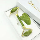 Jade Massagers For Face Body Gua Sha Scraper Beauty Facial Roller Set Natural Gouache Stone Massage Slimming Skin Care Lift box - M & M Global