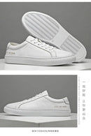 Italian Genuine Leather Men's Shoes 2024 Designer White Shoes Comfy Walking Shoes Lace-up Business Outdoor Zapatos Para Hombre - M & M Global