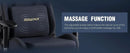 Dowinx Gaming Chair with Massage Lumbar Support, Suede Fabric Ergonomic Computer Chair with Footrest for Adults