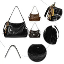 Women Casual Underarm Bag with Pendant Retro Crossbody Bag PU Leather Trendy Tote Bag Travel Shopping Work Date Bag - M & M Global