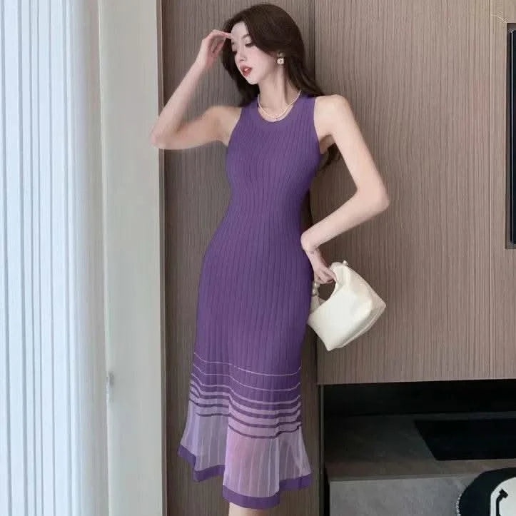 Dresses for Women Black SMidi Woman Dress Party Evening Night Club Prom Casual Youth G Fashion Summer 2024 Retro Sensual Sexy X - M & M Global
