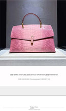 Crocodile Pattern Leather Women's Handbags Luxury Fashion Lady Shell Shoulder Crossbody Bag Top Handle Messenger Bags - M & M Global