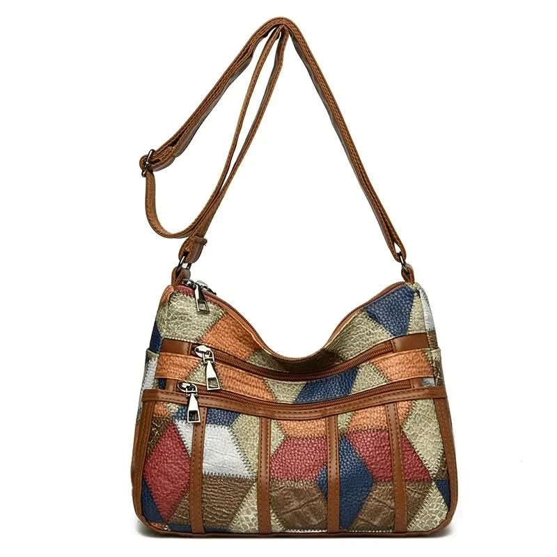 Soft Leather Purses and Handbags Casual Shoulder Crossbody Bags for Women 2024 Vintage Multi-pocket Ladies Messenger Bags Design - M & M Global