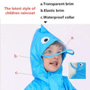 Children Rainwear And Rain Pants Sets Kids Boys Girls Waterproof Jumpsuit Hooded One-Piece Cartoon Dinosaur Waterproof Baby Suit - M & M Global