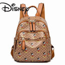 Disney Ladies Backpack Trendy Women's Tote 2025 Mickey Multifunctional Fashion Knapsack Joker Large Capacity Travel Backpack New - M & M Global