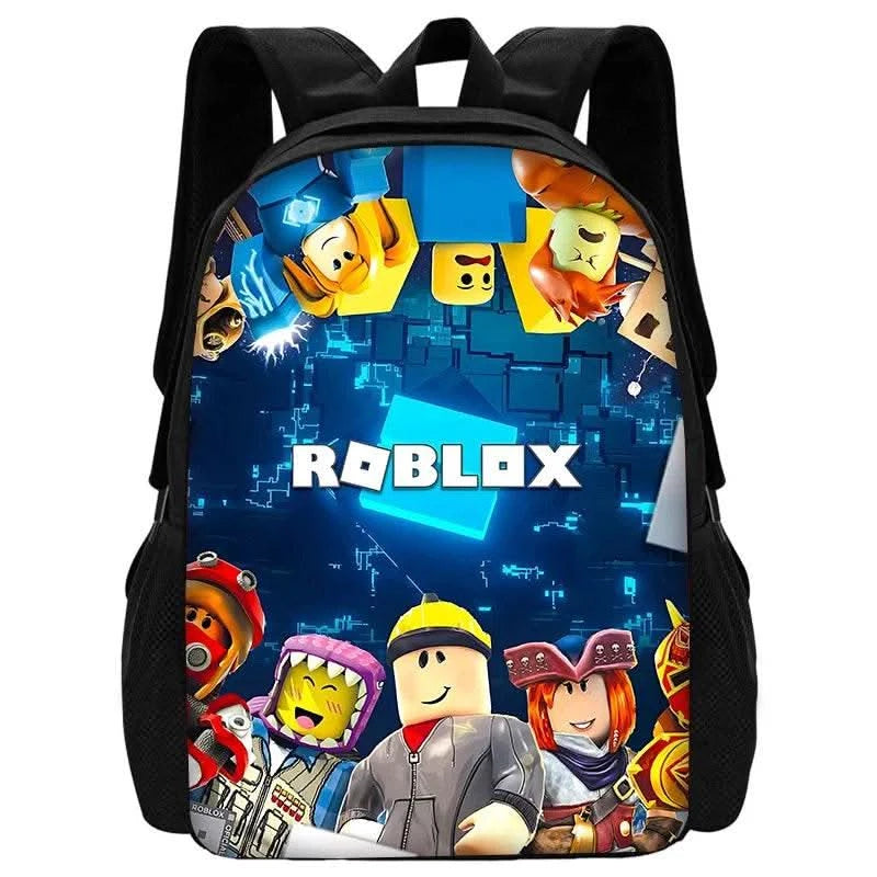 Child School Game R-RobloxS Backpack with Lunch Bags ,Pencil Bags ,School Bags for Boys Girls Best Gift - M & M Global