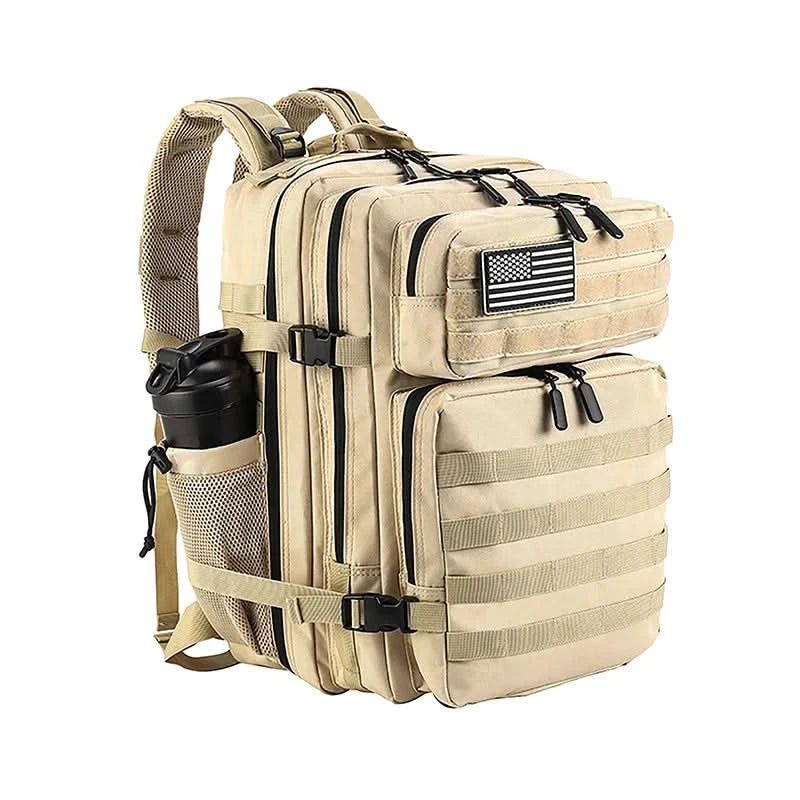 LHI 45L Tactical Backpack Waterproof Tie-Dye Sports Travel Daily Gym Rucksacks Weekend Overnight Daypack With Bottle holder - M & M Global