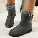 Women's Winter Snow Boots for Women 2026 New Faux Fur Long Plush Snow Boots Woman Platform Shoes Warm Cotton Couples Ankle Boots