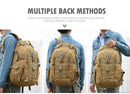 40L Tactical Backpack for Men Camping Hiking Backpacks Reflective Outdoor Travel Bags Survival Molle Climbing Rucksack Bag - M & M Global