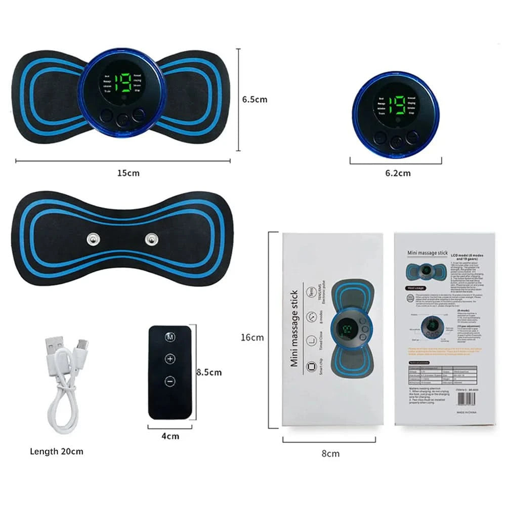 Multi functional intelligent mini massage stick portable neck massager shoulder and neck massage stick USB charging model - M & M Global