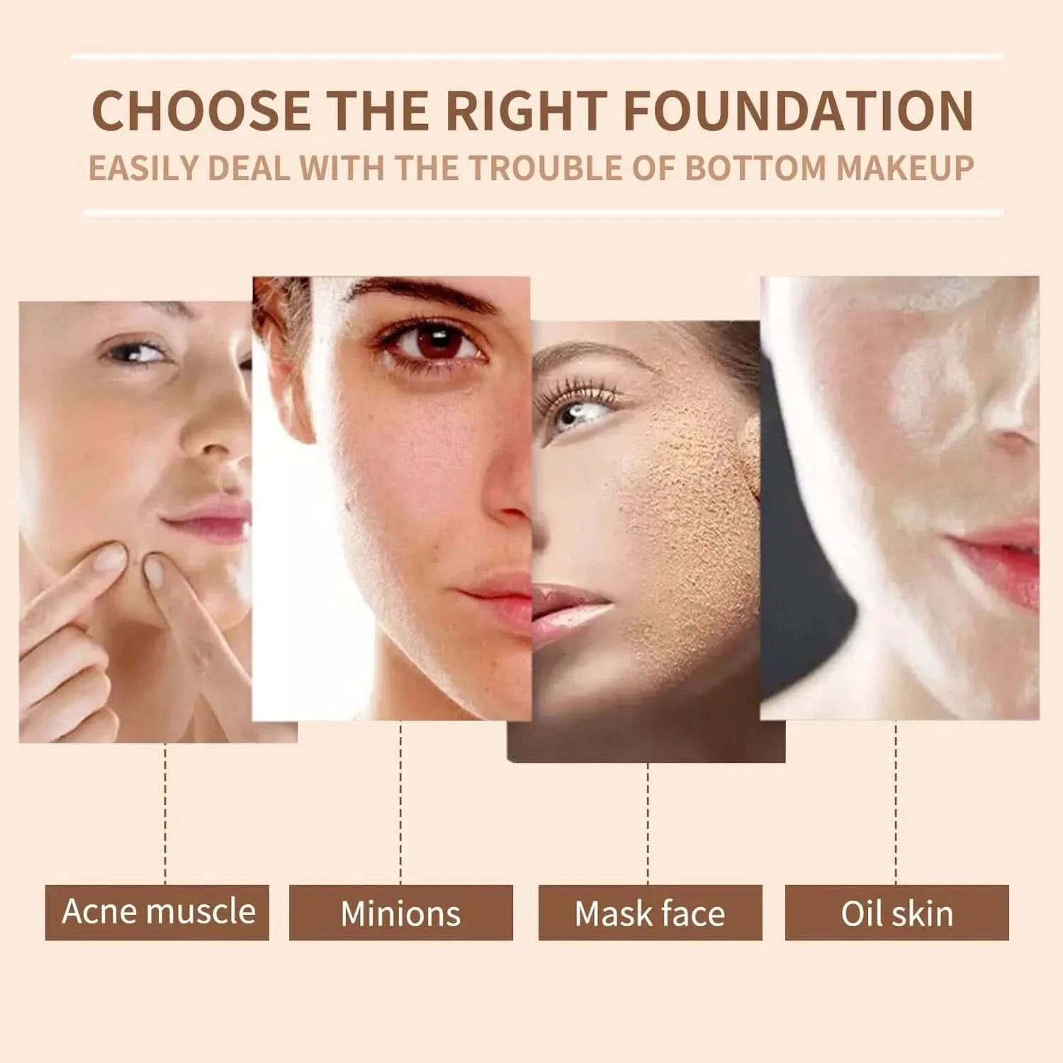 Korea 5ml BB Cream Glow Pigment Starter Kit Facial Niacinamide Foundation Cream Moisturizing Rejuvenation Skin Care - M & M Global