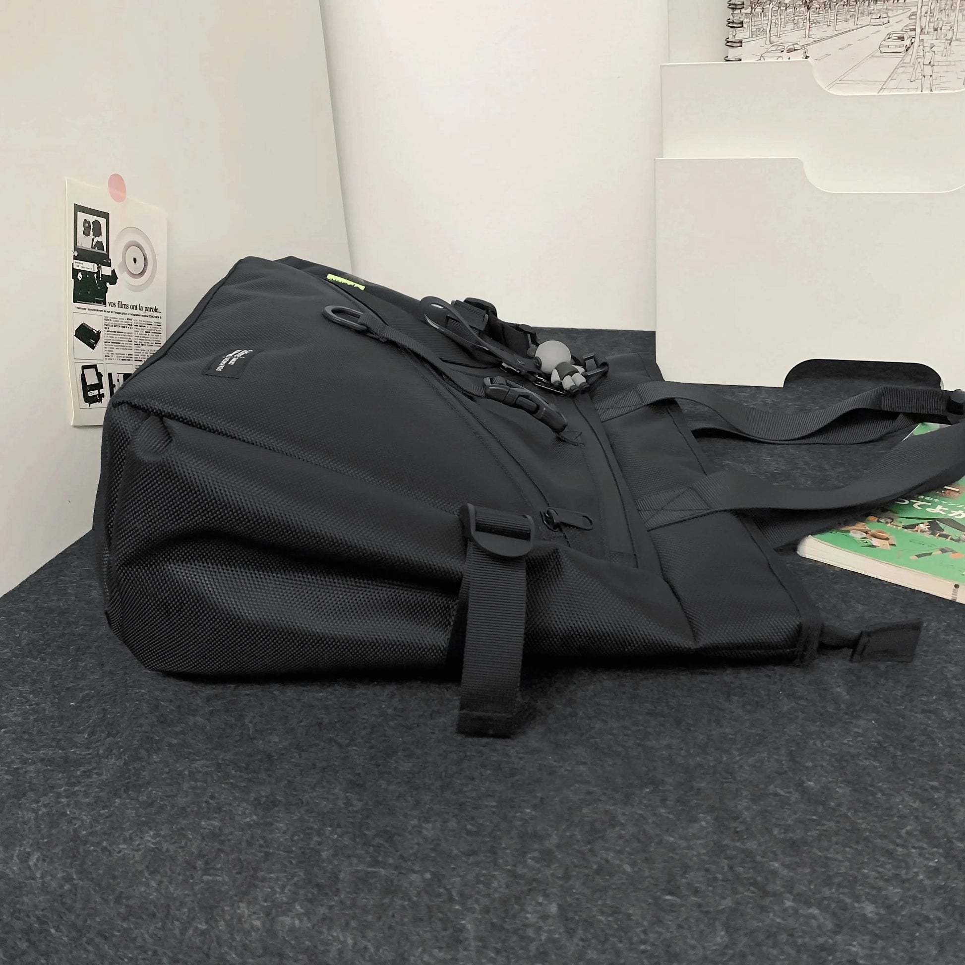 Japanese tooling style ballistic nylon tote bag men's shoulder commuter messenger bag large capacity computer handbag briefcase - M & M Global