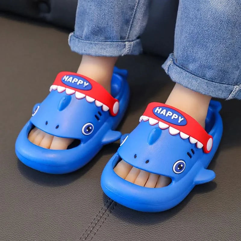 Megalodon Shark Slippers Summer EVA Waterproof Anti-slip Garden Shoes Boys And Girls Outdoor Casual Beach Sandals For Kids - M & M Global