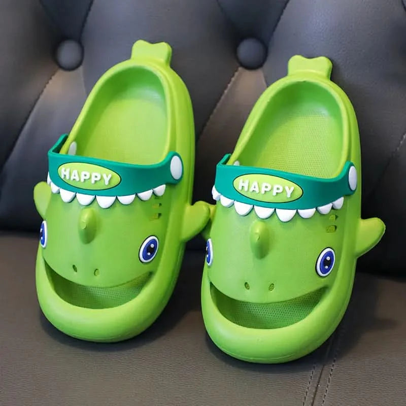 Megalodon Shark Slippers Summer EVA Waterproof Anti-slip Garden Shoes Boys And Girls Outdoor Casual Beach Sandals For Kids - M & M Global