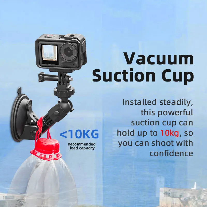 For DJI OSMO Pocket 3 Camera Car Mount Adapter Suction Cup Gimbal Camera Car Holder For DJI OSMO Pocket 3 Camera Accessories