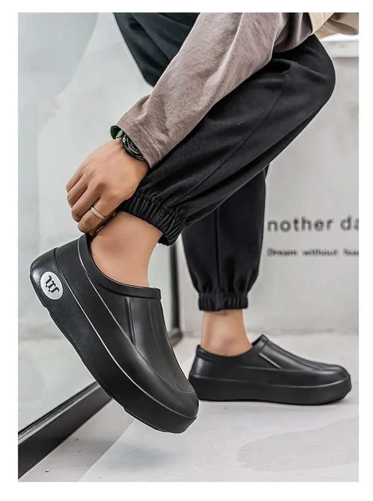 A Pair of Men's Wear-Resistant Men's Casual Shoes, Non-Slip, Wear-Resistant, Waterproof Work Shoes, Casual Sports Shoes for Men - M & M Global