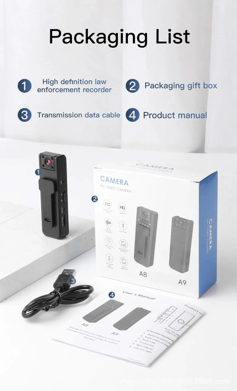 Xiaomi A9 High-definition 1080P Mini Camera Night Vision Portable Digital Camera Outdoor Sports Camera Riding Camcorder - M & M Global