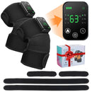 Thermal Knee Massager 3 in 1 Shoulder Knee Elbow Heating Massage Support Brace Rechargeable Vibration Pad Arthritis Muscle Relax - M & M Global