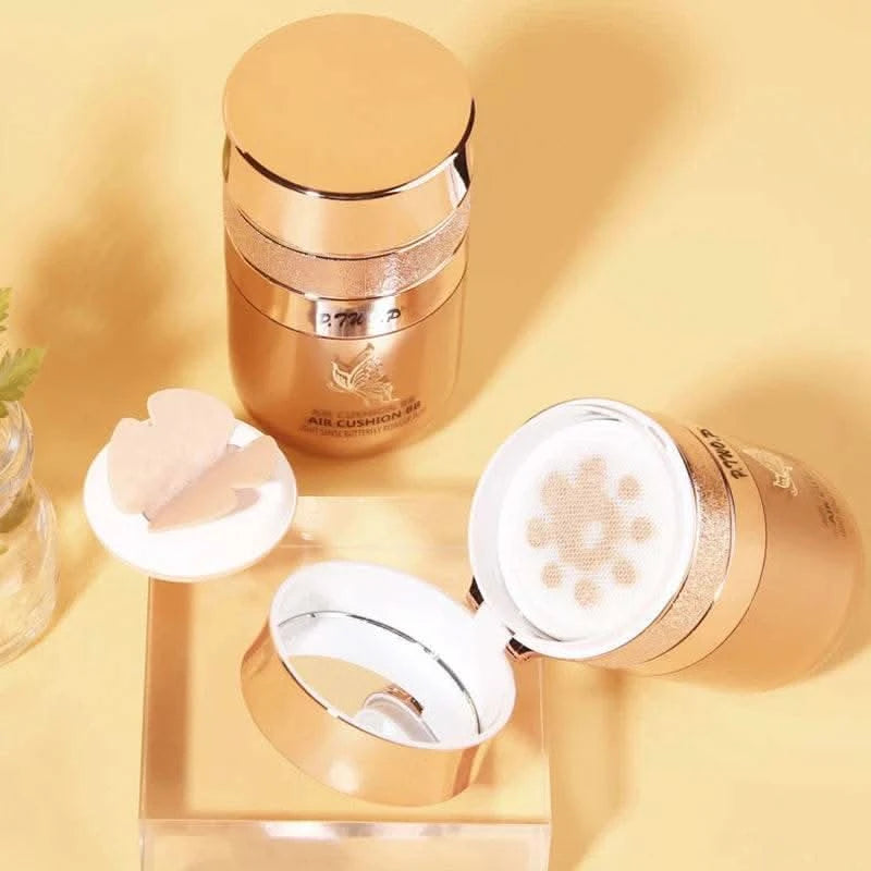 Air Cushion BB Cream Butterfly Powder Puff Moisturizing Foundation Concealer Whitening Oil-control Waterproof Makeup Cosmetics - M & M Global