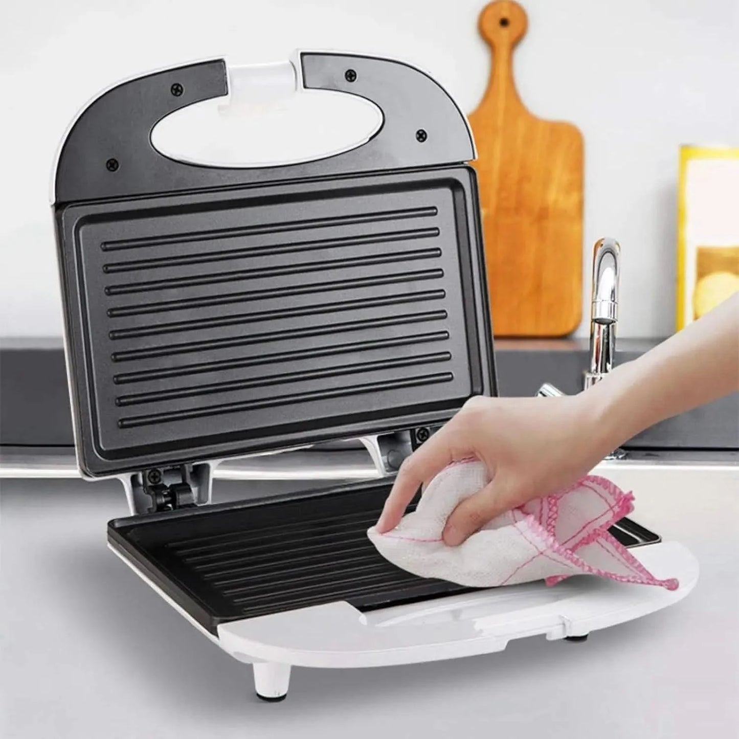 sandwich maker toastie ， Electric Mini Sandwich Maker ， Grill Panini Breakfast Machine ， Barbecue Steak Frying Oven Plug - M & M Global