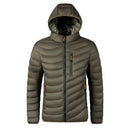 New Autumn Winter Men Warm Waterproof Parkas Jacket Coat Mens Hooded Casual Brand Windproof Thick Outwear Hat Parkas Jacket Male