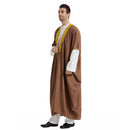 Muslim Arab Men Thobe Thawb Caftan Eid Jubba Thobe Mens Cardigan Abaya Long Dress Ramadan Robe Saudi Arab Musulman Caftan Dubai - M & M Global