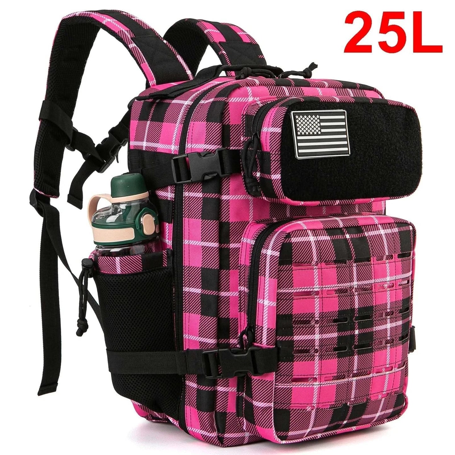 25L/45L Tactical Backpack for Men and Women Outdoor Survival Bug Out Bag Small School Rucksack Hking with Bottle Holder - M & M Global