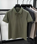 100% pure cotton high-end men's short sleeve summer new comfortable and breathable polo shirt designer brand embroidered T-shirt