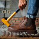 Industrial-Grade Steel Toe Boots Metatarsal Guard Triple Protection Men Work Boots Waterproof Construction Work Shoes Anti-smash