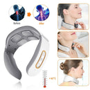 Electric Neck Shoulder Pulse Massager Kneading 4 Head TENS Magnetic Pulse Heating Cervical Vertebra Relax Pain Relief Massage - M & M Global