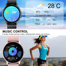 Smart watch with full touch screen, call, message reminder and other functions, compatible with iPhone/Android phones